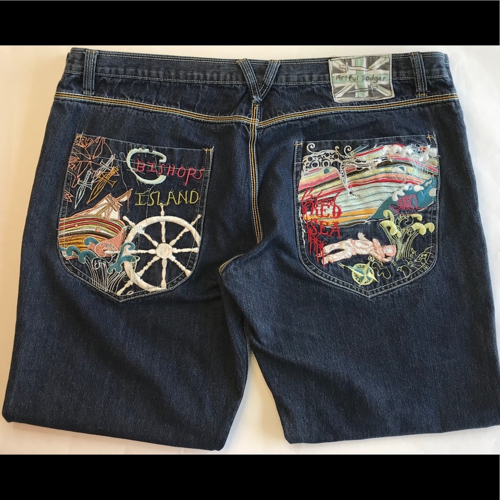 Artful Dodger Jeans Bishops Island Blood Red 42X32